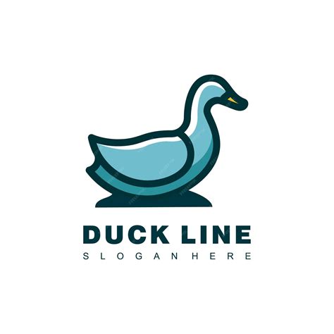 Premium Vector | Duck leaf logo design