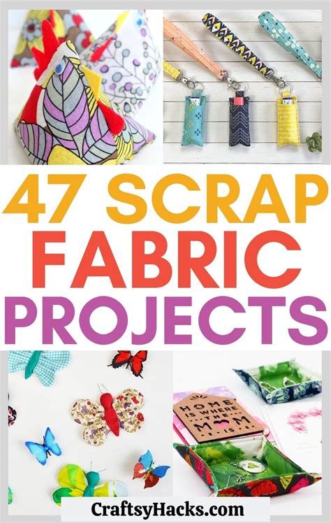 47 DIY Scrap Fabric Projects You'll Have Fun Making - Craftsy Hacks