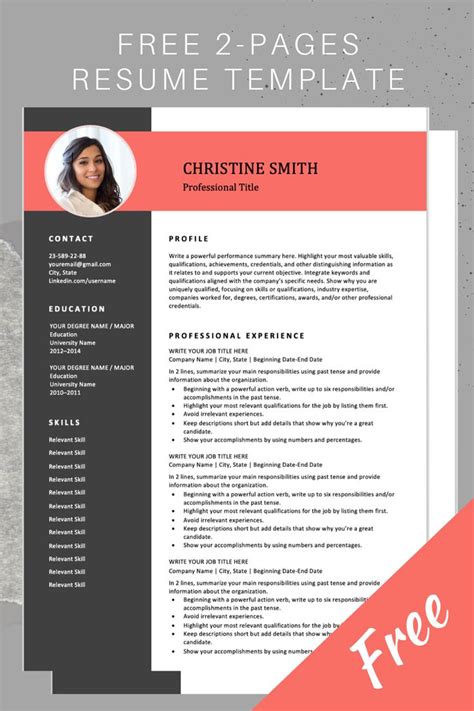 Microsoft resume templates free download - chasehrom