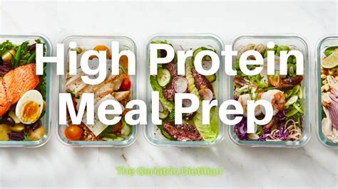 High Protein Meal Prep - The Geriatric Dietitian