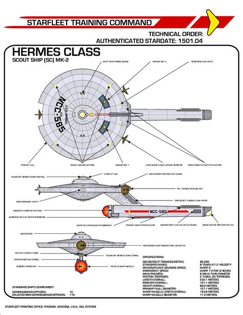 Star Trek TOS Hermes Class Scout by viperaviator on DeviantArt