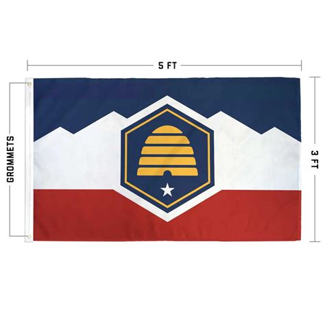 New Utah State Flag | $1 Donated | Beehive Flag – Flags For Good