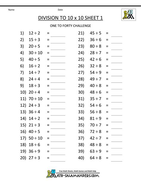 Division Worksheets Grade 3 Free Printable - Free Printable Worksheet