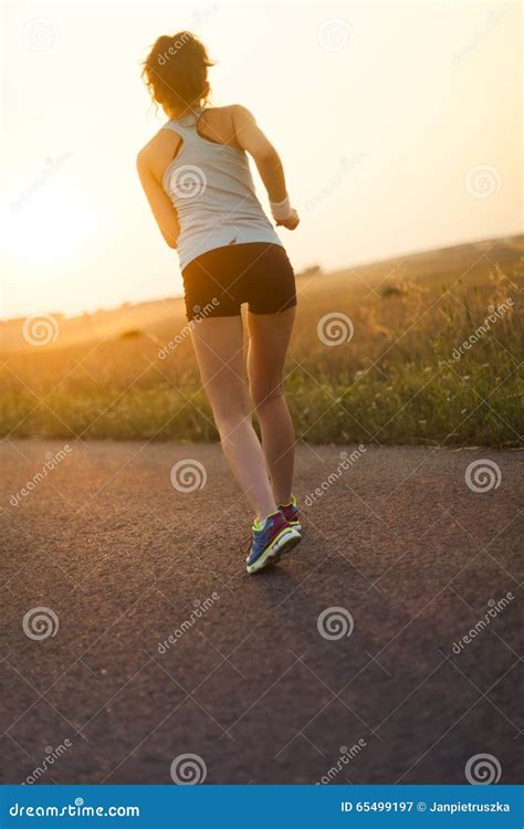 Young Fitness Woman Running, Training and Healthy Lifestyle Stock Image - Image of recreation ...