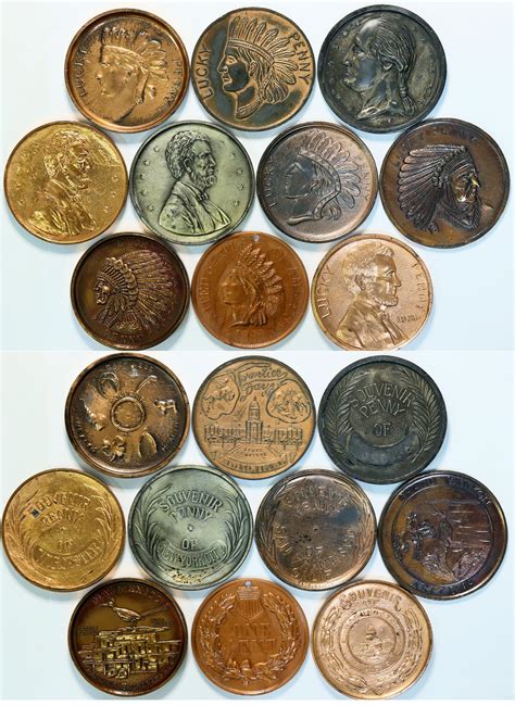 Sold Price: Souvenir Giant Penny Collection (112789) - Invalid date PST