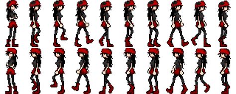 Pixel Art Headless Walk Cycle Sprite Sheet Walking Animation Art Walk ...