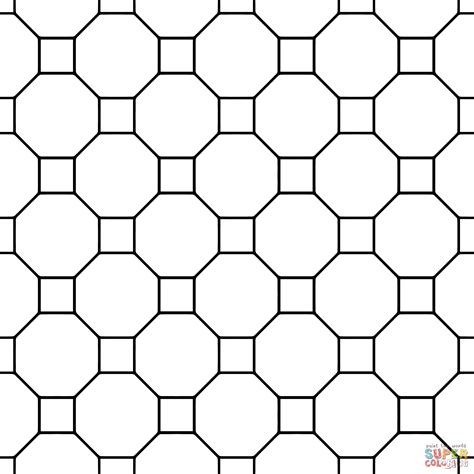 Tessellation Patterns - Free Coloring Pages