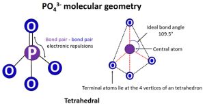 PO43- lewis structure, molecular geometry, hybridization, and bond angle