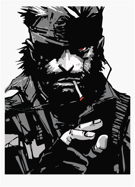 Solid Snake 2 72-01 - Metal Gear Solid Snake Art, HD Png Download - kindpng