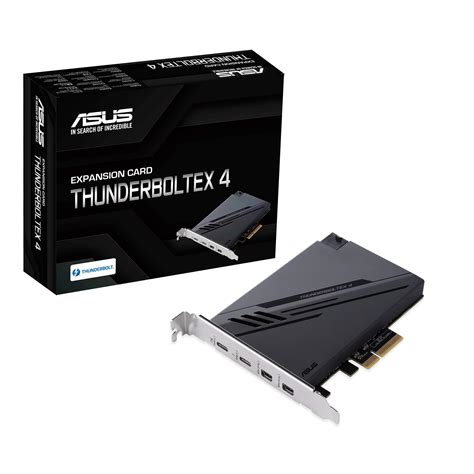 ASUS ThunderboltEX 4 with Intel® Thunderbolt™ 4 JHL 8540 Controller, 2 ...