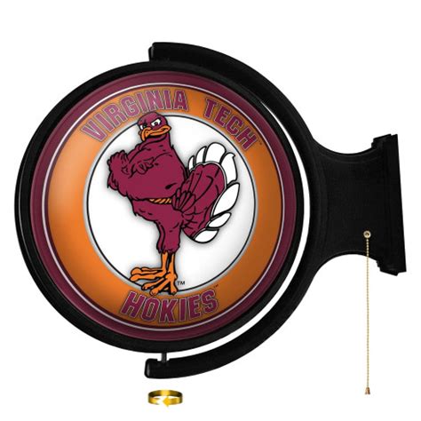 Virginia Tech Hokies Mascot Logo Rotating Lighted Wall Sign ...