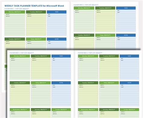 Free Microsoft Word Task List Templates, Planners & Checklists | Smartsheet