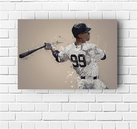 Aaron Judge Poster New York Yankees Poster Canvas Print | Etsy