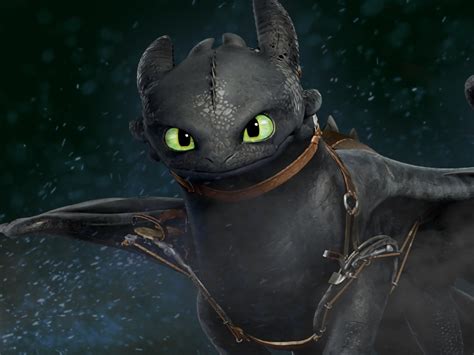 Download wallpaper 1400x1050 dragon, toothless, how to train your dragon 2, animated movie ...