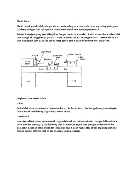 Mesin Bubut | PDF