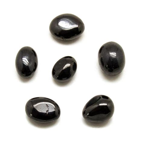 Jet Tumbled Stone Set (Medium) - Crystal Vaults