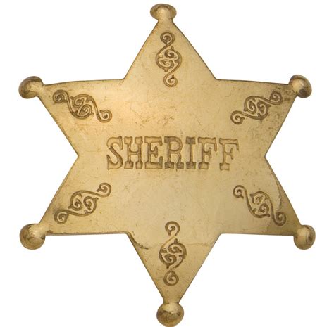 Old West Brass Sheriff's Badge | Gallery4Collectors.com