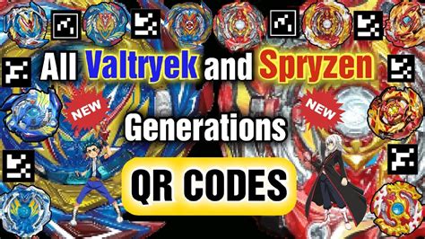 Brave valtryek v6 beyblade burst surge qr codes - walkpok