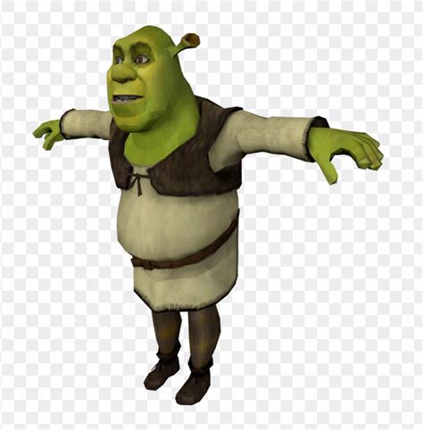 T- pose shrek Blank Template - Imgflip