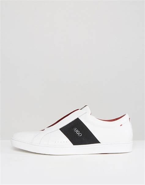 HUGO by Hugo Boss Post Elastic Sneakers - White | Hugo boss shoes ...