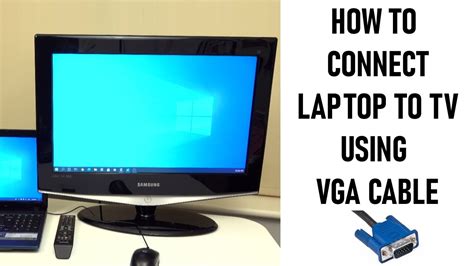 How To Connect Laptop To TV With VGA Cable (Audio & Video) | No HDMI | Full Tutorial - YouTube