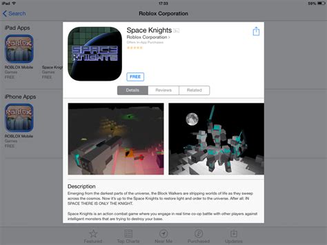 A new ROBLOX game is out in the iOS App Store : roblox