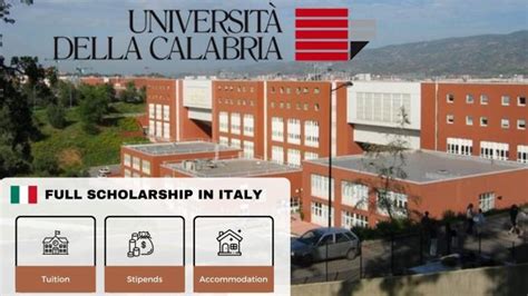 2024 University of Calabria Scholarships | Fully Funded | Scholarship ...