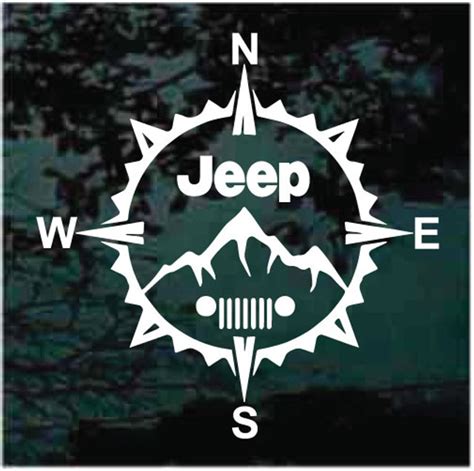 Jeep Compass Window Decal Sticker | Custom Made In the USA | Fast Shipping