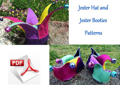 Jester Hat and Booties PDF PATTERNS. Get both by EbonyShae