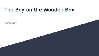 The Boy on the Wooden Box Chapter Slides by middlegrademiss | TPT