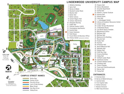 Campus Map for St. Charles | Lindenwood University