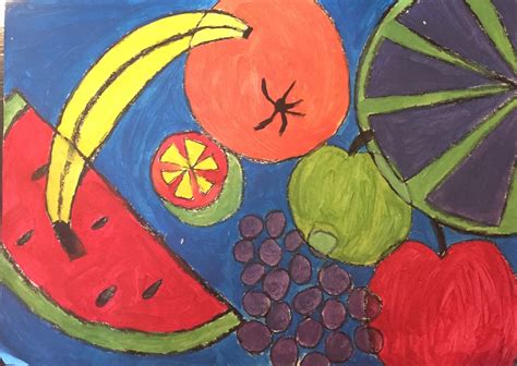 ArtStation - Old abstract fruit painting