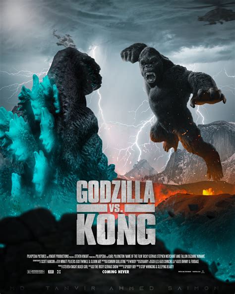 Md. Tanvir Ahmed Saimon - Godzilla vs Kong Movie Poster