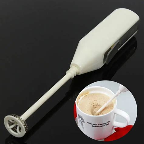 Electric Handle Coffee Milk Egg Beater Frother Cream Foamer Cappuccino Latte Maker Hand Mixer ...