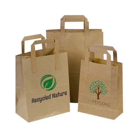 Wholesale 100% Biodegradable Eco Friendly Green Ecological Recycled Brown Kraft Paper Shopping ...