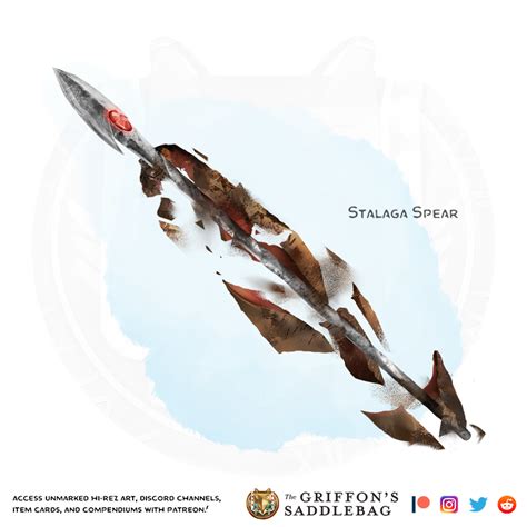 {The Griffon's Saddlebag} Stalaga Spear | Weapon (spear) : r/TheGriffonsSaddlebag