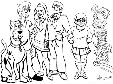 Scooby doo coloring page for kids - Scooby Doo Coloring Pages for Kids