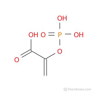 Phosphoenolpyruvate Structure - C3H5O6P - Over 100 million chemical ...