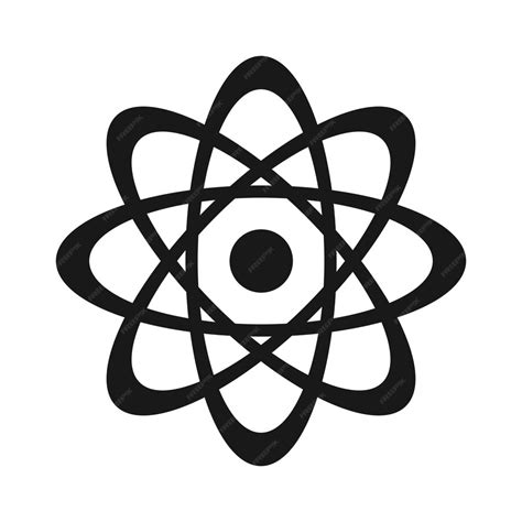 Premium Vector | Vector atom or proton nucleus vector isolated icon ...