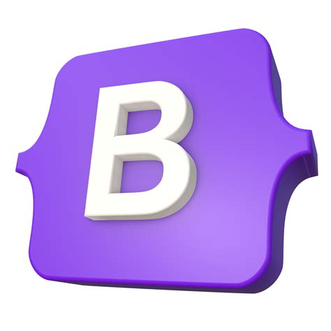 3D Bootstrap Programming Framework Logo 12697297 PNG