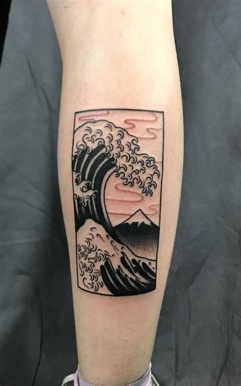 The Great Wave Of Kanagawa Tattoo by J at Hidden Moon Tattoo, Melbourne | Tattoos, Wave tattoo ...