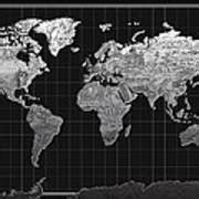 World Map Landmark Black Painting by Bekim M - Fine Art America