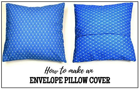 How to make an envelope pillow cover tutorial - I Can Sew This