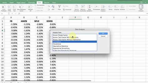 Using Excel to Create a Correlation Matrix || Correlation Matrix Excel - YouTube