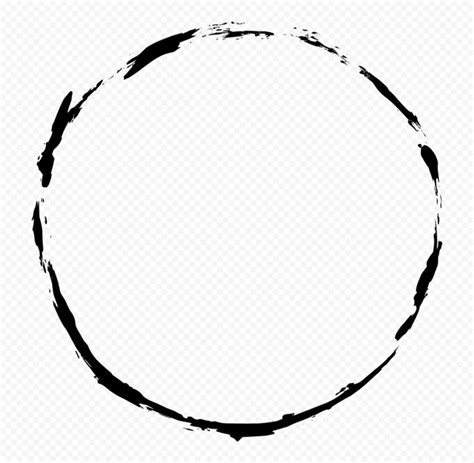 Grunge Circle Black Frame Border PNG | Website color palette, Black ...