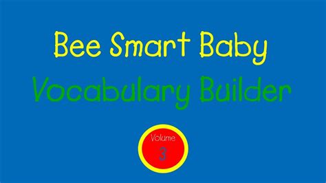 Bee Smart Baby - Vocabulary Builder: Vol. 3 (1999) - YouTube