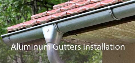 Aluminum Gutters Installation - Seamless Aluminum & Aluminum Rain ...