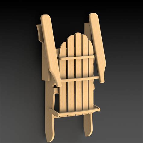 Folding Adirondack Chair Plans in PDF and DXF Format. US and - Etsy