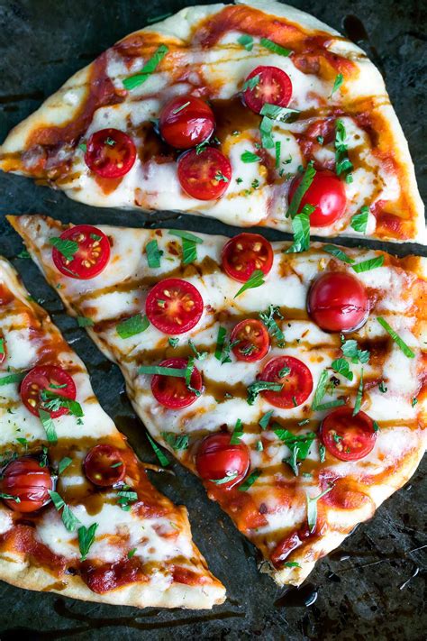 Margherita Flatbread Pizza Receita - Ervilhas e Crayons | Market tay