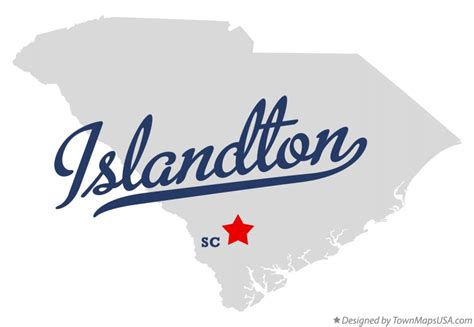 Map of Islandton, SC, South Carolina